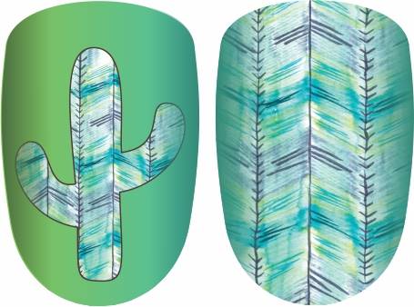Prickly Pear Western Nail strips Cactus – Rose Layne Boutique